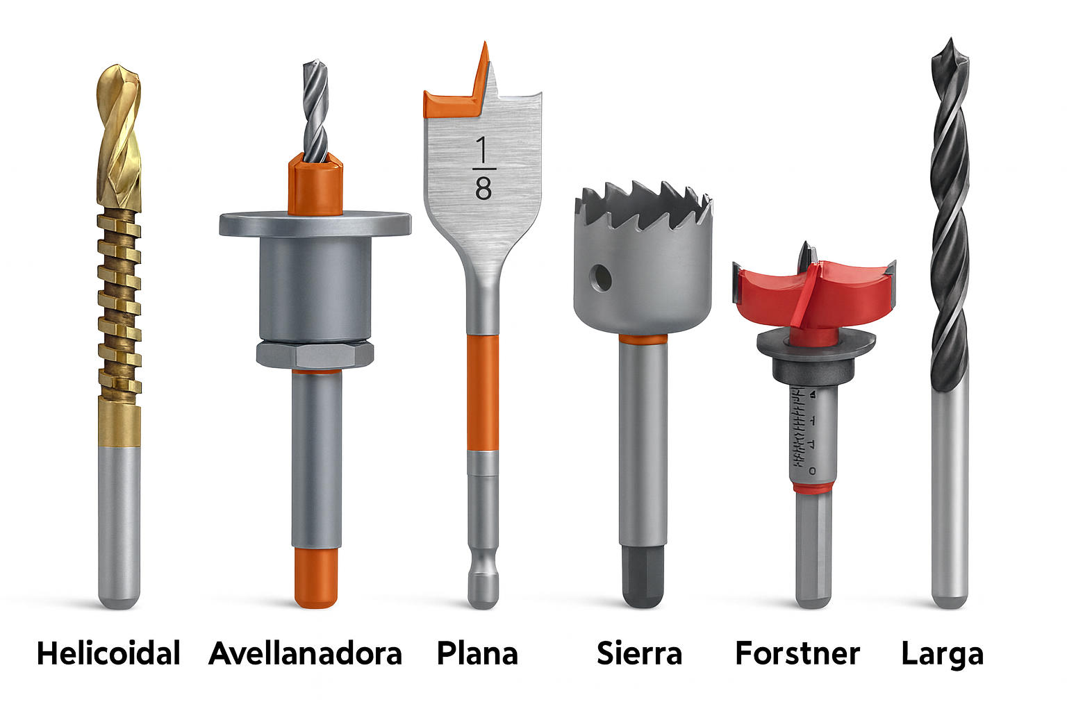 Tipos de brocas para madera y cómo saber cuál usar en cada trabajo