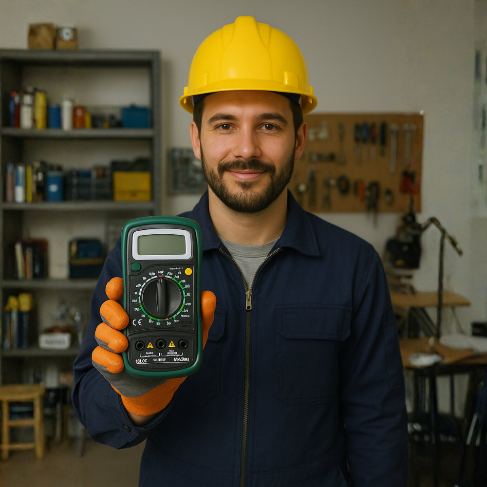 Multímetro Digital Retro Iluminado Con Sonido De Continuidad