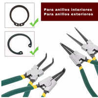 Thumbnail for Juego De Pinzas Saca Pines 4 Pzas Interior Exterior Curva