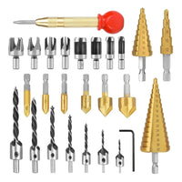Thumbnail for Kit Profesional de Brocas Avellanadoras 26 Piezas para Carpintería de Precisión