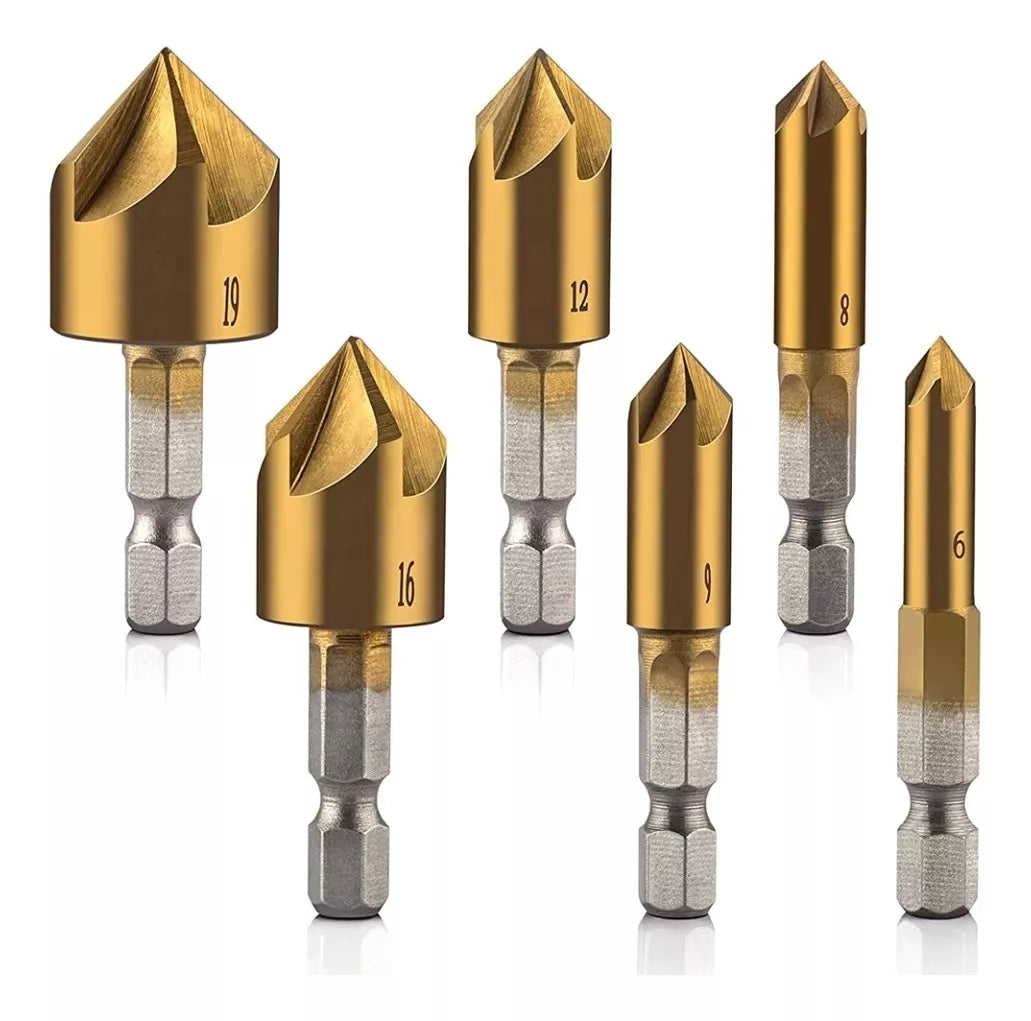 Brocas Avellanadoras Para Metal, Madera y Plastico