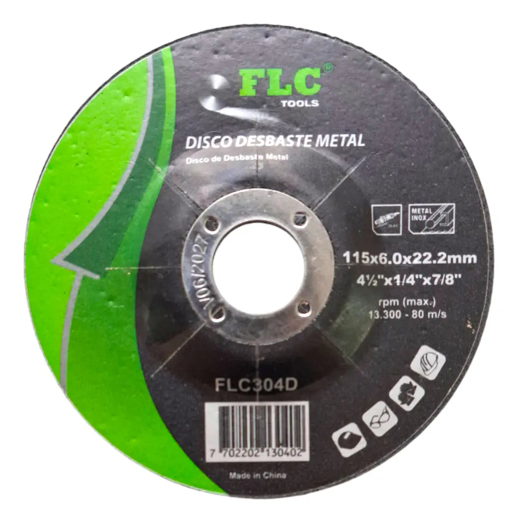 Disco para Pulir y Desbastar Metal 4½" FLC Tools | Al Por Mayor