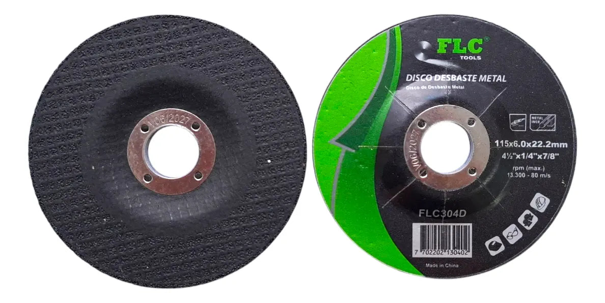 Disco para Pulir y Desbastar Metal 4½" FLC Tools | Al Por Mayor