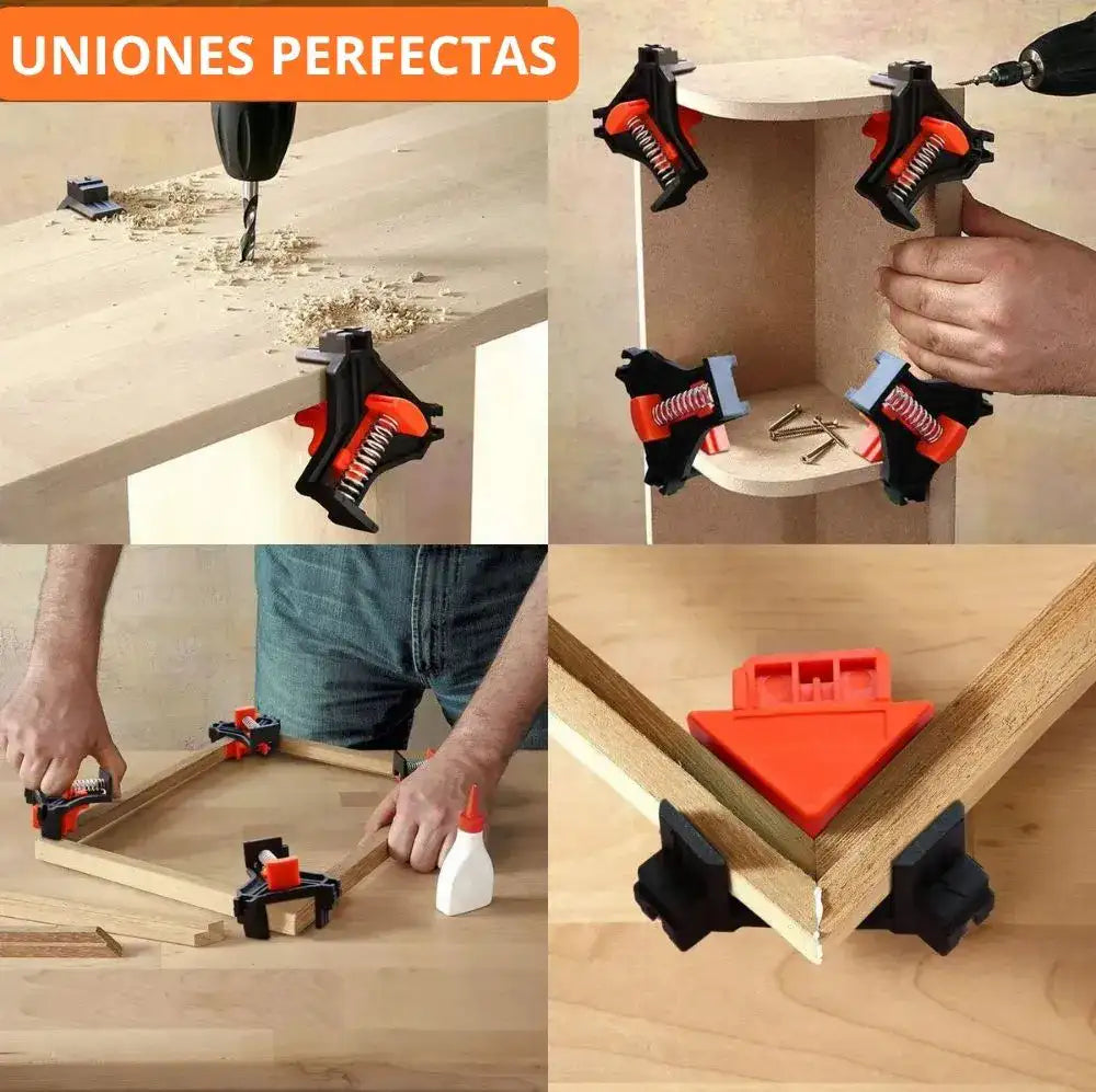 Abrazaderas Juego De 4 Prensas En Ángulo.