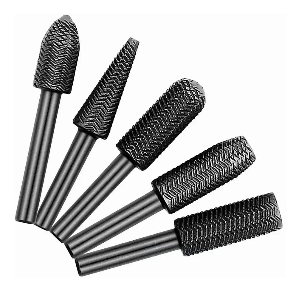 Juego de Fresas para Pulir Metal 1/4" x 5 Piezas FLC Tools | Al Por Mayor