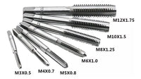 Thumbnail for Juego de Machuelos Métricos M3-M12 x 8 Piezas FLC Tools | Al Por Mayor