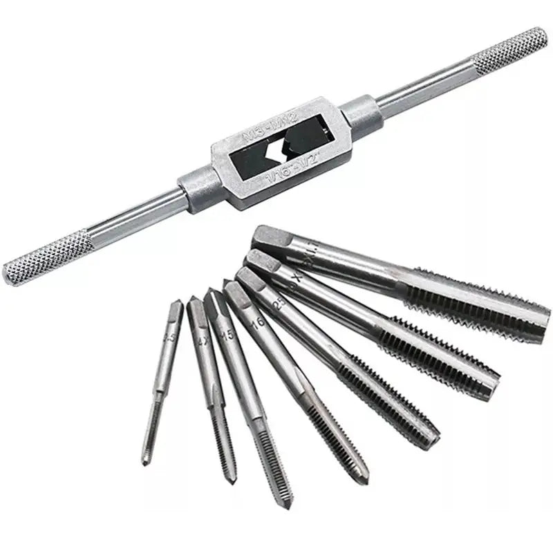 Juego de Machuelos Métricos M3-M12 x 8 Piezas FLC Tools | Al Por Mayor