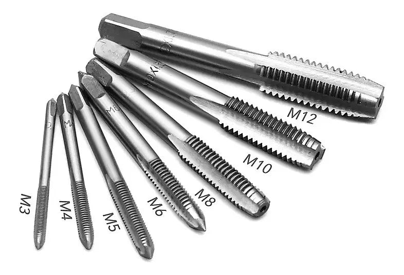 Juego de Machuelos Métricos M3-M12 x 8 Piezas FLC Tools | Al Por Mayor