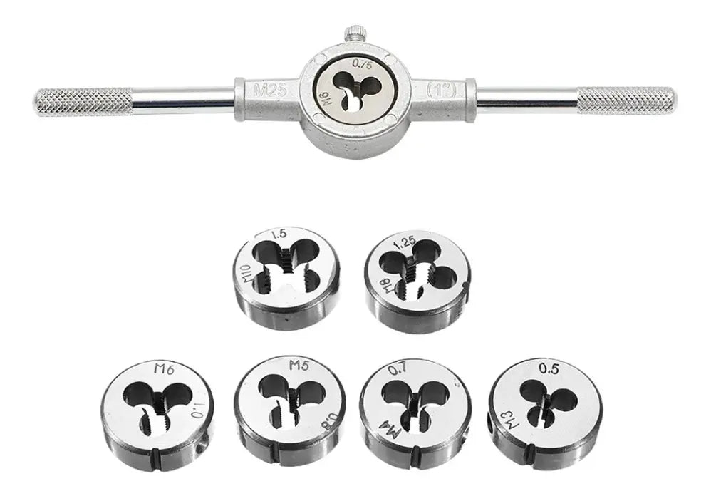 Juego de Tarrajas Métricas Corrector de Tornillos x 8 Piezas FLC | Al Por Mayor
