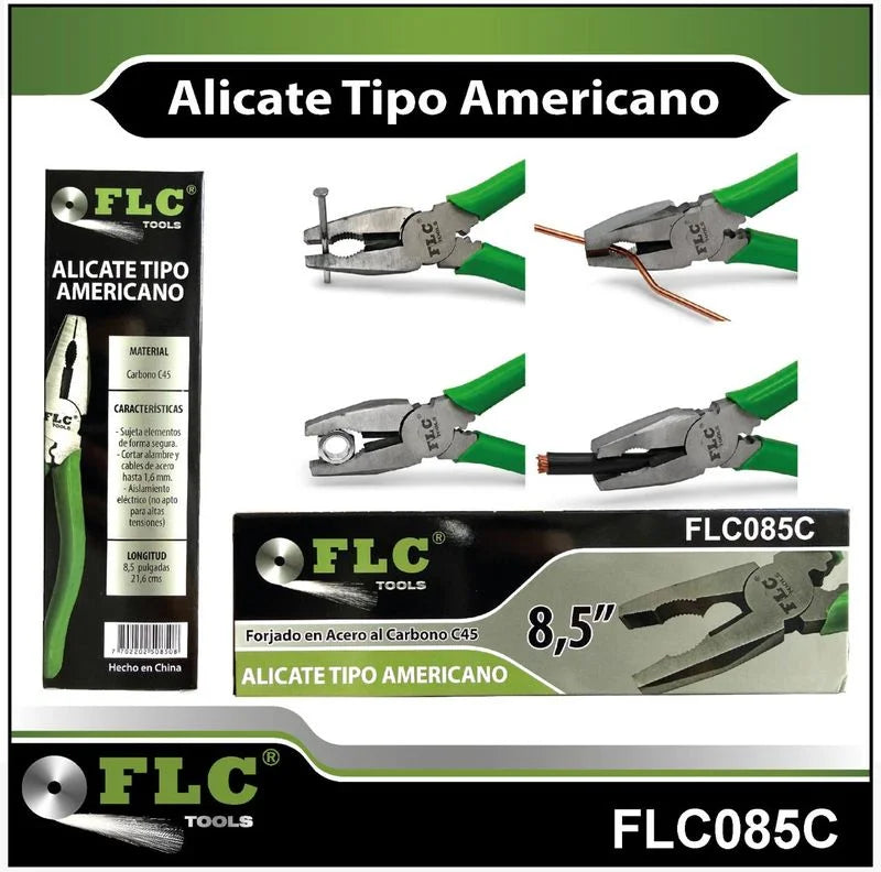 Alicate tipo americano 8.5" Acero C45 | Al Por Mayor
