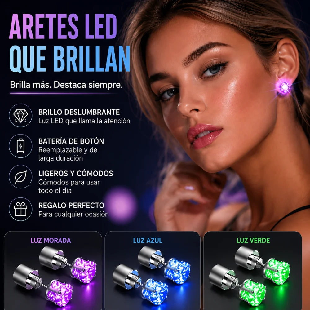 Pendientes Luminosos LED | El Toque que Hace Brillar tu Outfit