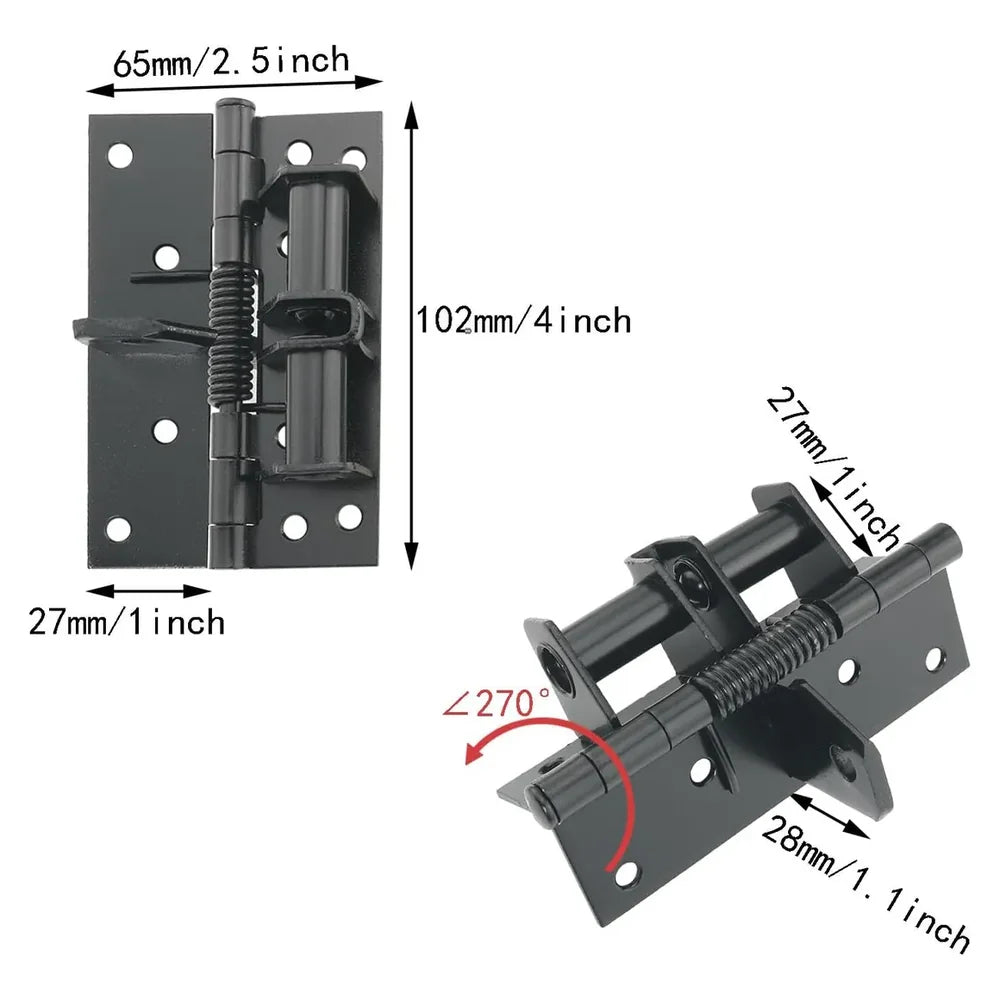 medidas de la bisagra de resorte 65mm por 102mm