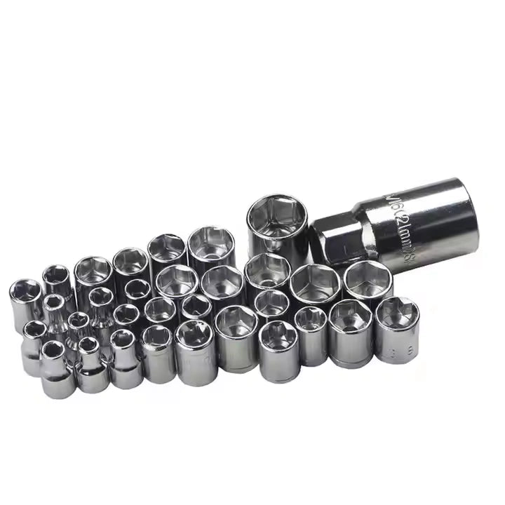 Set Juego De Copas 40 Pcs Rachet 1/4" & 3/8"