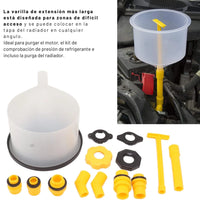 Thumbnail for Kit Embudo para Refrigerante con Adaptadores | Purga el Sistema sin Derrames