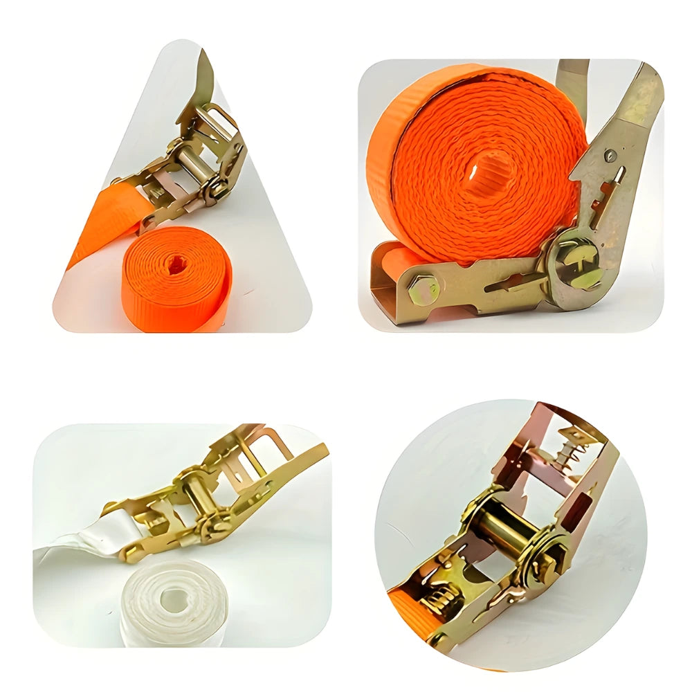 Eslinga Set X2 Piezas Cuerdas De Carga 3m Largo X 2.5cm Ancho