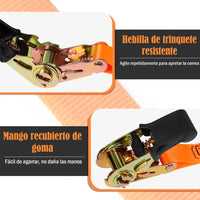 Thumbnail for Eslinga Set X2 Piezas Cuerdas De Carga 3m Largo X 2.5cm Ancho