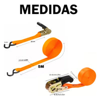 Thumbnail for Eslinga Set X2 Piezas Cuerdas De Carga 3m Largo X 2.5cm Ancho