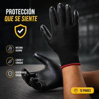 Thumbnail for Guantes Industriales Antideslizantes | Docena x 12 Pares