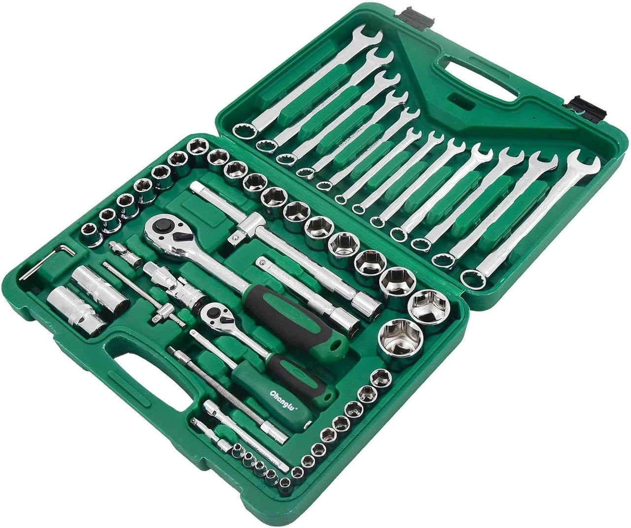 Juego De Herramientas Mecánicas De 61 Piezas 1/4" & 1/2",