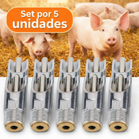 Thumbnail for Bebedero Tipo Pezón para Cerdo – Set por 5 Unidades