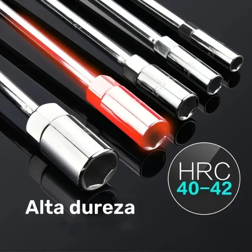 Juego De Copas Hexagonales Llave Tipo T 8 Piezas Mecanica