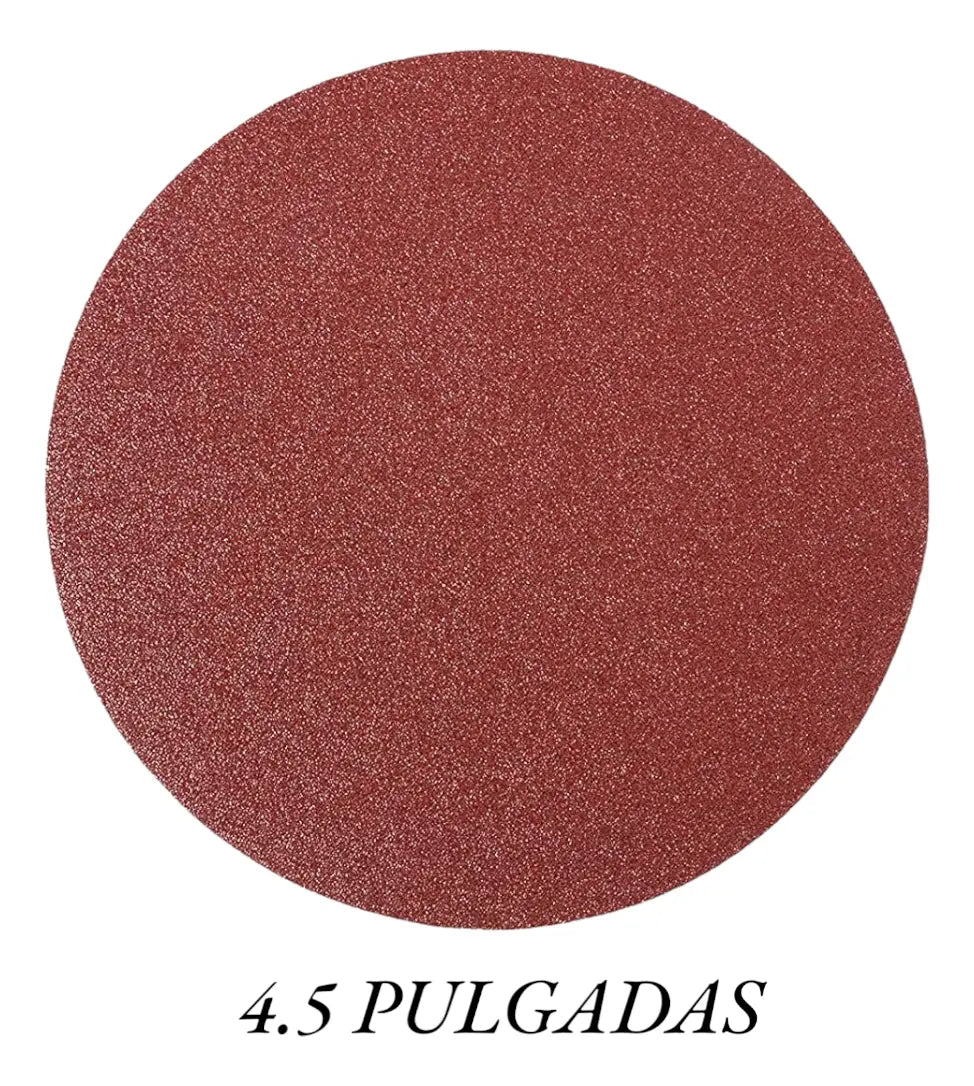 Disco de Lija con Velcro 4.5" Grano 40, 60, 80 o 100 x10 FLC Tools | Al Por Mayor