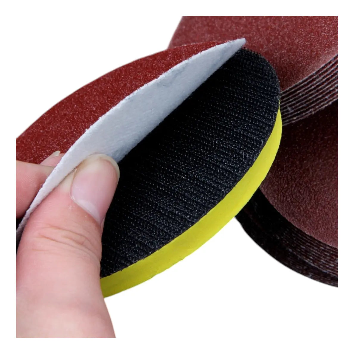 Disco de Lija con Velcro 4.5" Grano 40, 60, 80 o 100 x10 FLC Tools | Al Por Mayor