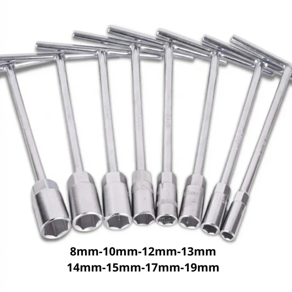 Juego De Copas Hexagonales Llave Tipo T 8 Piezas Mecanica