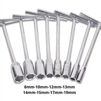 Thumbnail for Juego De Copas Hexagonales Llave Tipo T 8 Piezas Mecanica