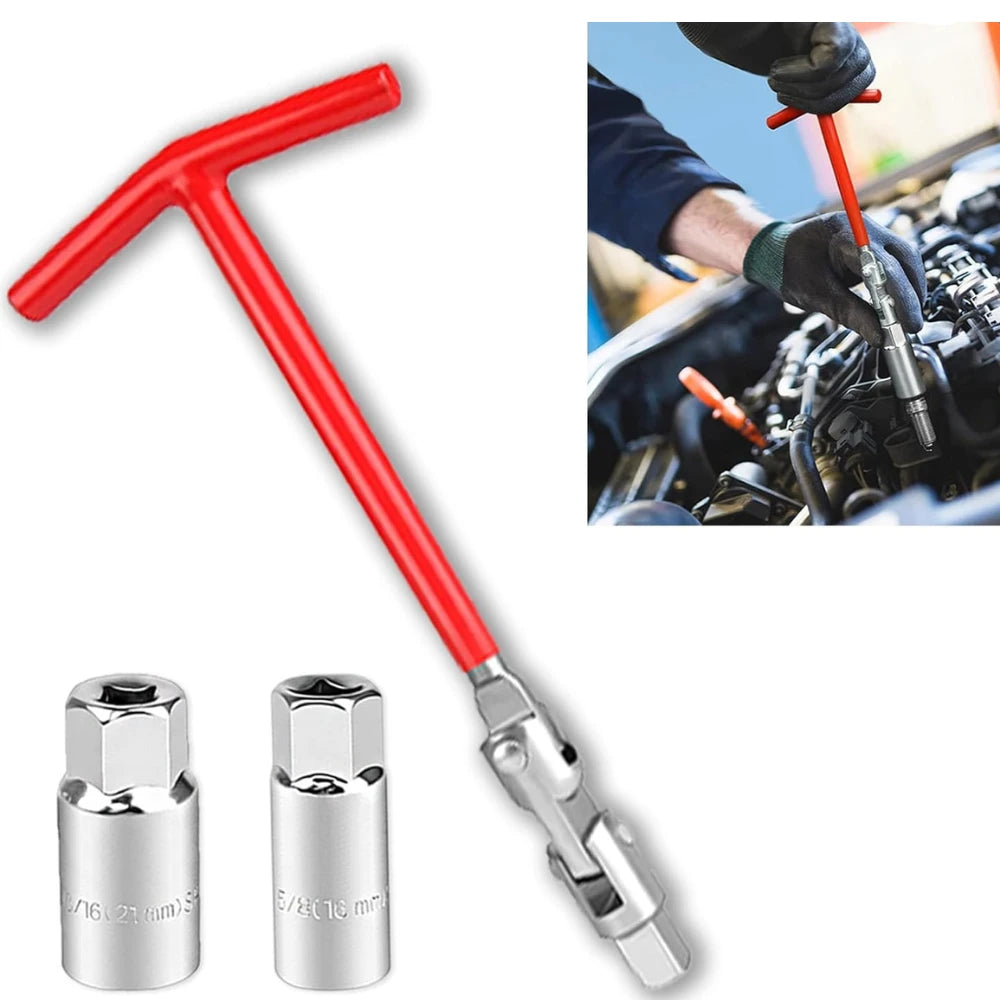 Llave Tipo T Saca Bujias Copas 16mm De 21mm Cuadrante 3/8