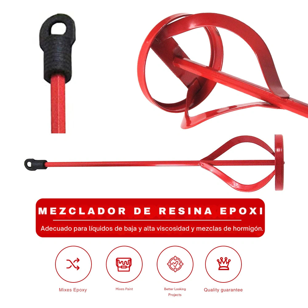 Mezclador Pintura Y Resina Epoxi Revolvedor Para Taladro