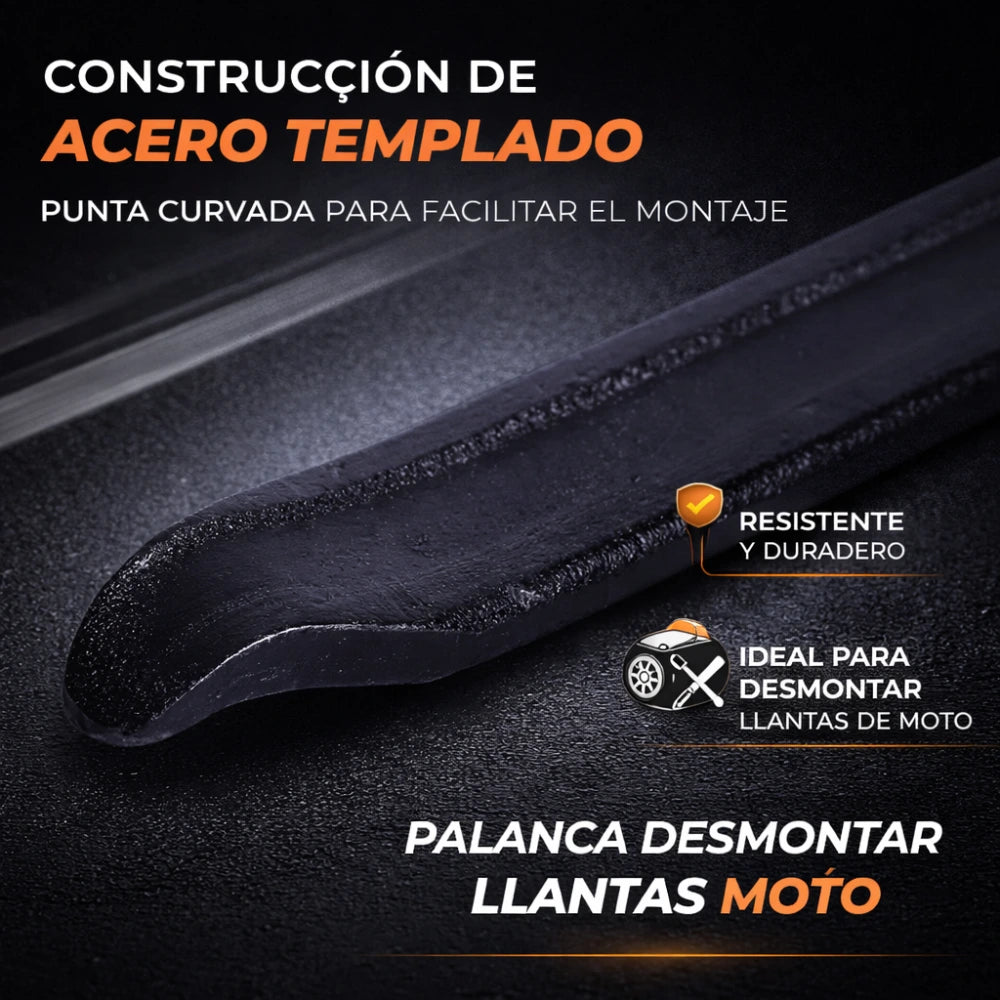 Palanca para desmontar Llantas barras de moto 45cm