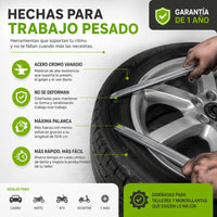 Thumbnail for Set 2 Palancas Profesionales Para Neumáticos 50.8 cm + 1 Año de Garantía