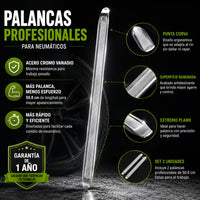 Thumbnail for Set 2 Palancas Profesionales Para Neumáticos 50.8 cm + 1 Año de Garantía