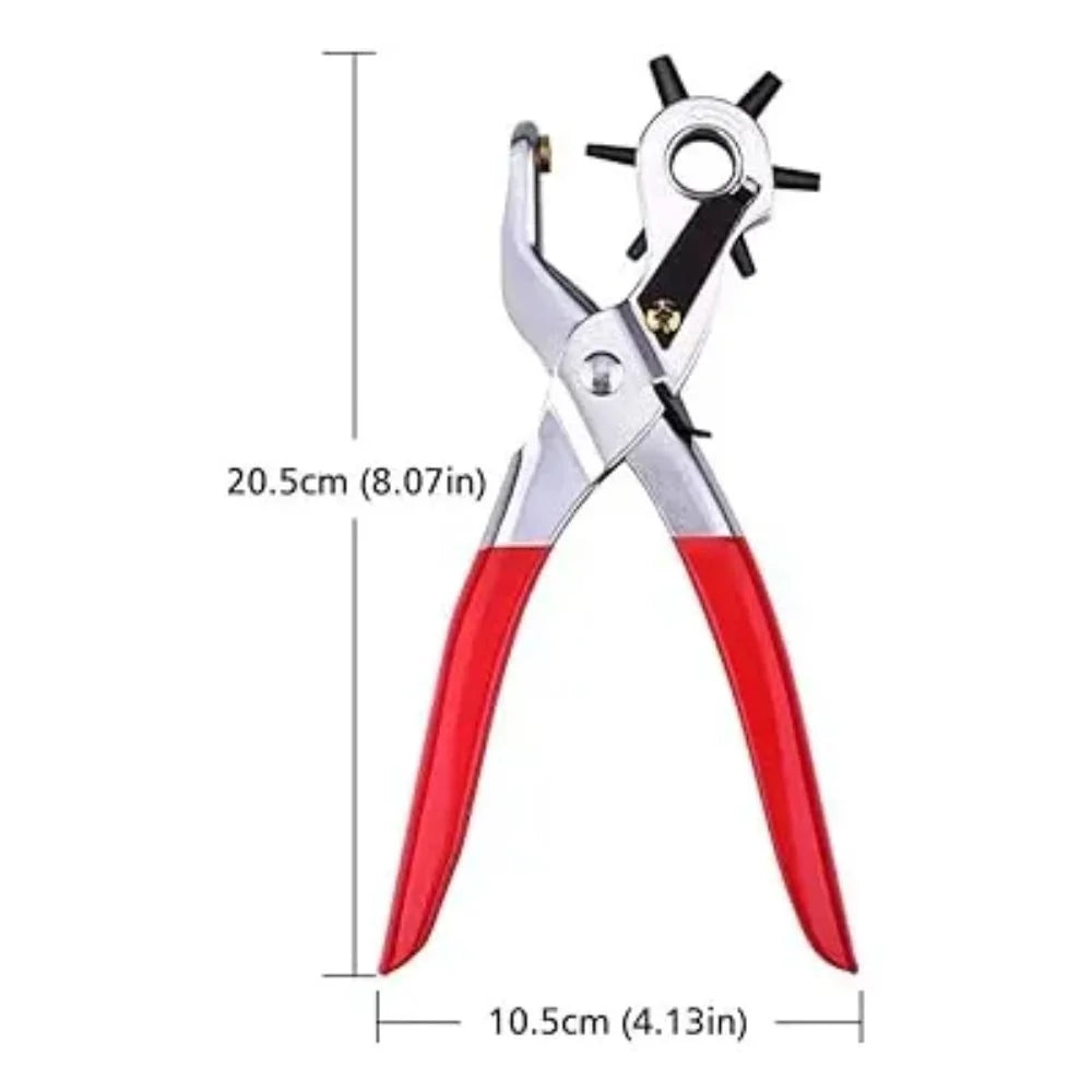 Pinza Perforadora Ojales Cuero 6 Tamaños Sacabocados