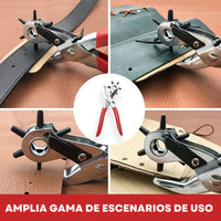Thumbnail for Pinza Perforadora Ojales Cuero 6 Tamaños Sacabocados