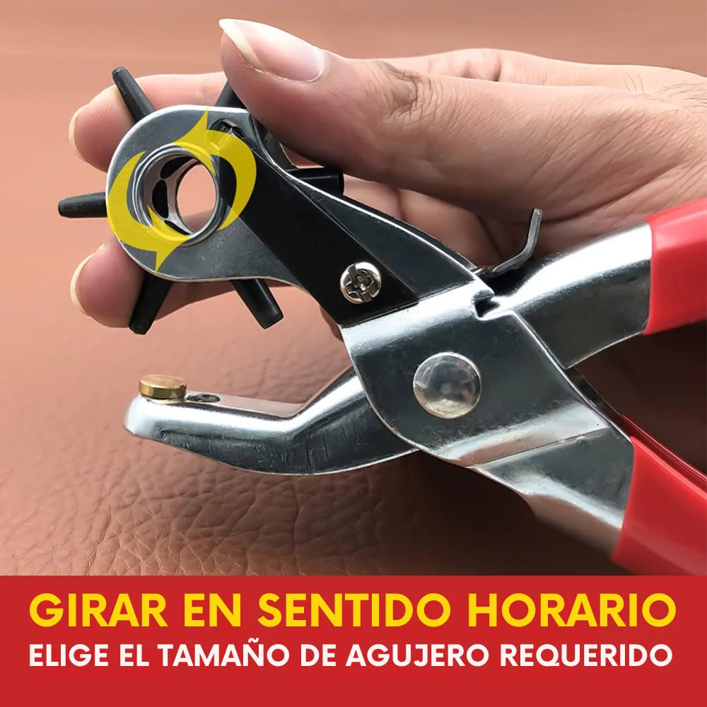 Pinza Perforadora Ojales Cuero 6 Tamaños Sacabocados