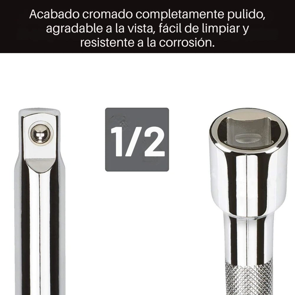 Kit Extensiones para Rachet 1/2" 3 Piezas | Al por mayor