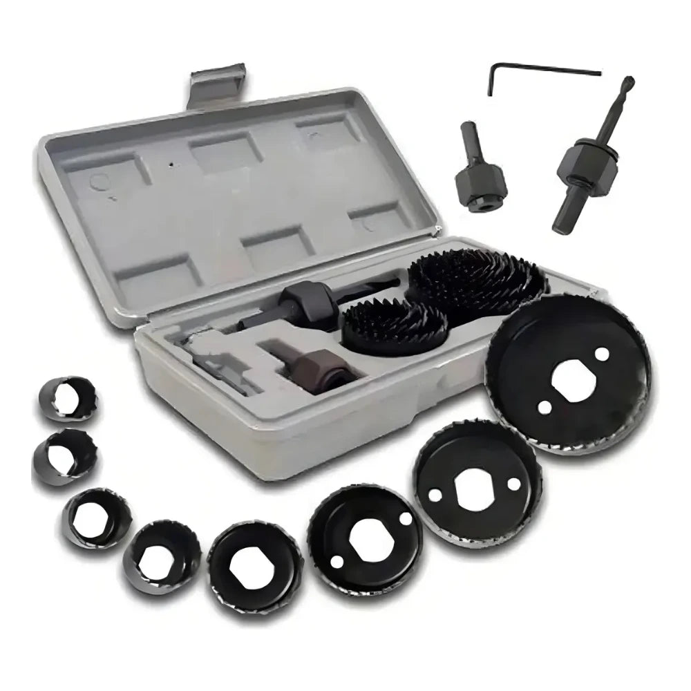Kit Sierra Copa 11 Piezas 19–64 mm Acero al Carbono