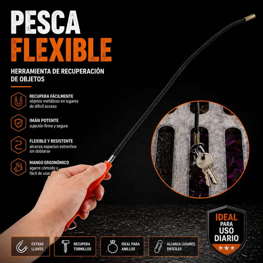 Kit Llave en T 3 Cuadrantes + 9 Copas 3/8 + Guantes + Pesca Magnética para Mecánica Profesional