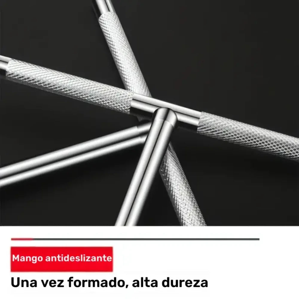 Juego De Copas Hexagonales Llave Tipo T 8 Piezas Mecanica