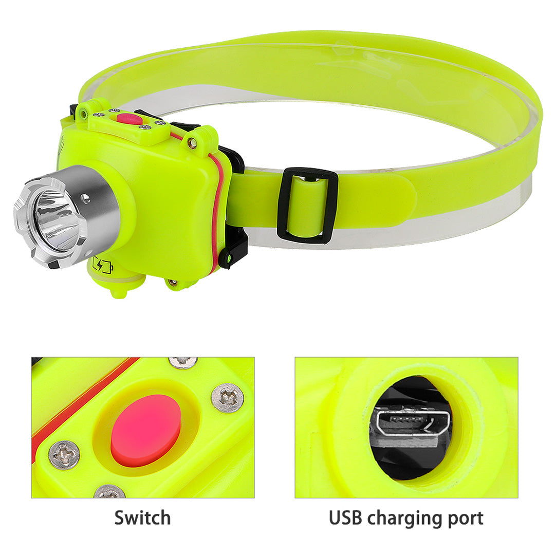 Linterna de cabeza para buseo camping ciclismo y mas