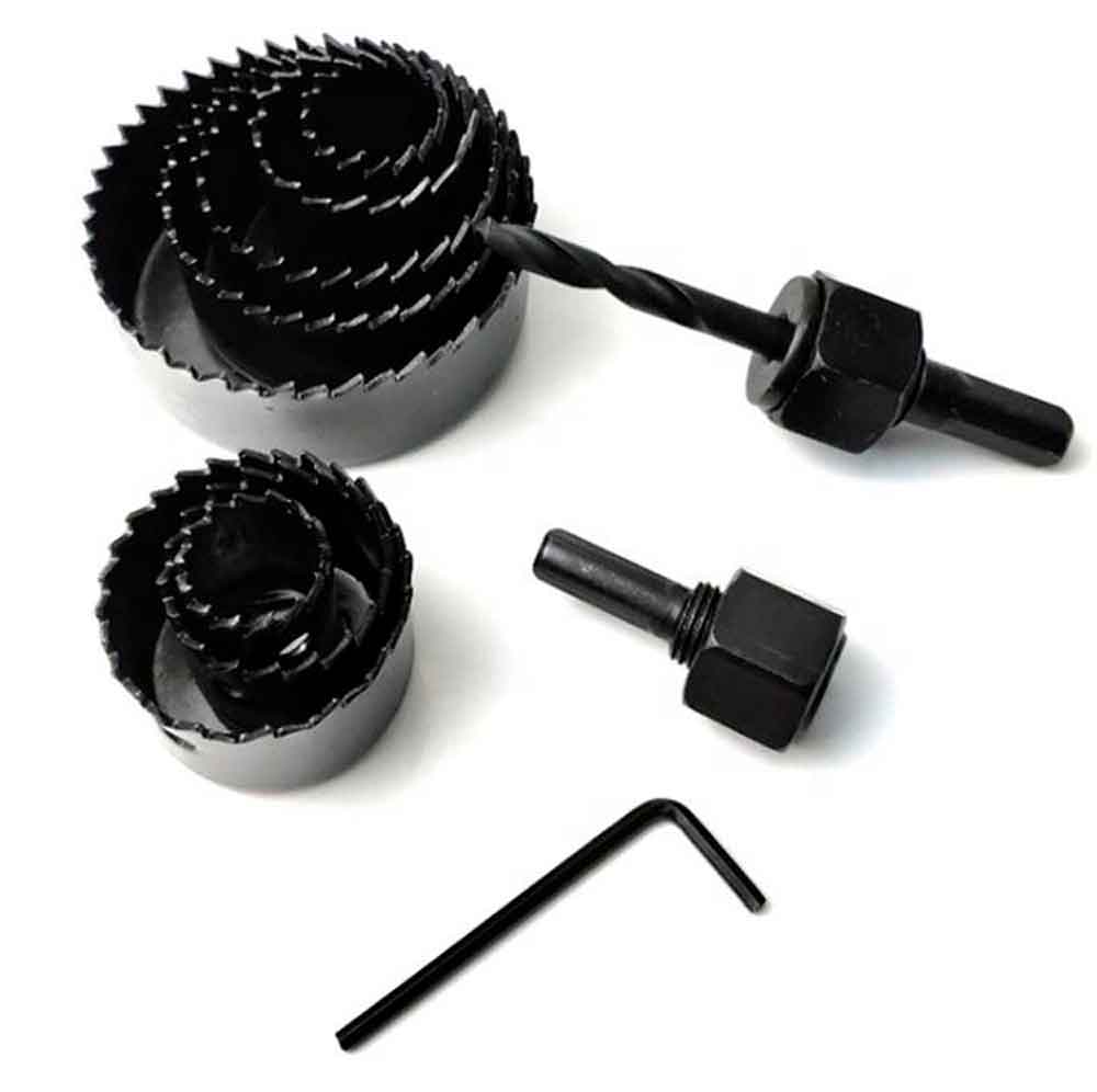Sierra Copa Madera Aluminio Juego 11Pcs En Acero De Alto Carbono