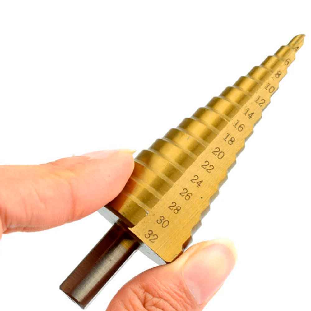 Brocas Escalonadas Hss Juego 3 Piezas Para Madera Metal PVC Y Mas