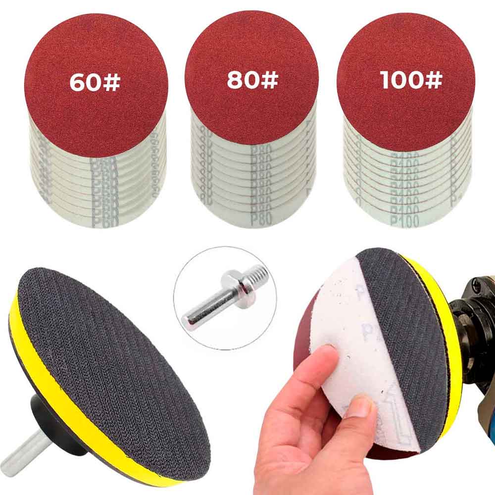 Disco Soporte De Velcro + 10 Repuestos De Lijas