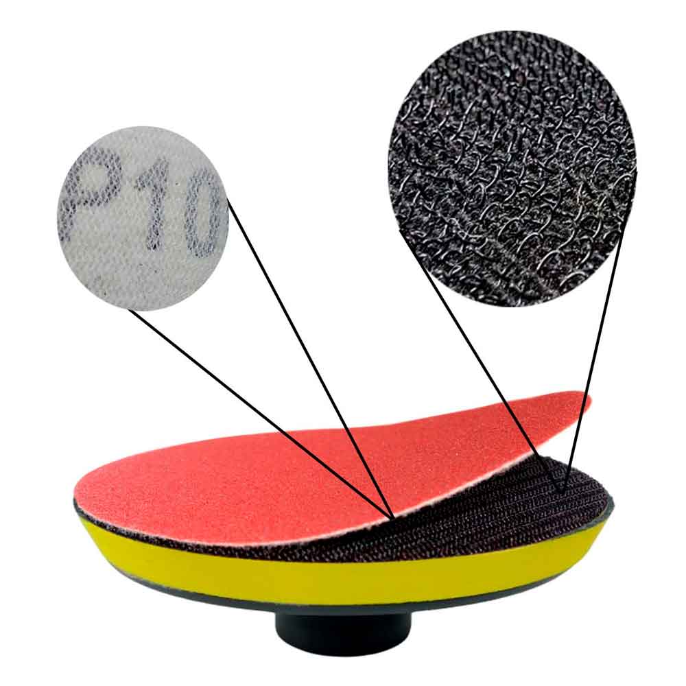 Disco Soporte De Velcro + 10 Repuestos De Lijas