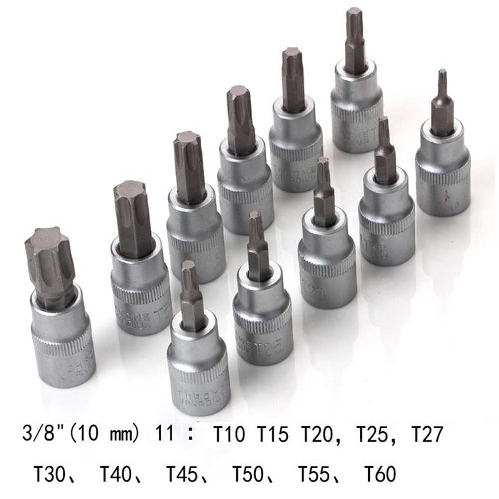 Juego Copas y Puntas Torx 34pcs Hembra y Macho