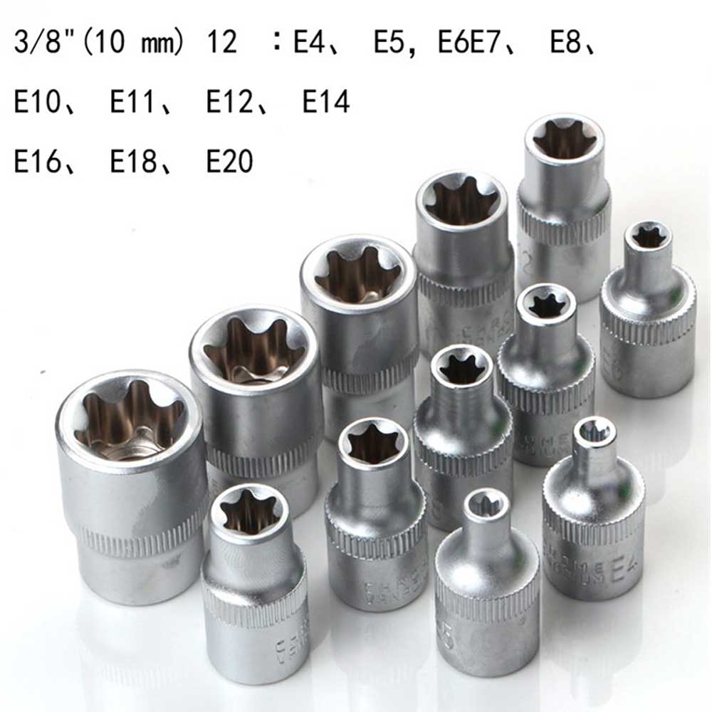 Juego Copas y Puntas Torx 34pcs Hembra y Macho